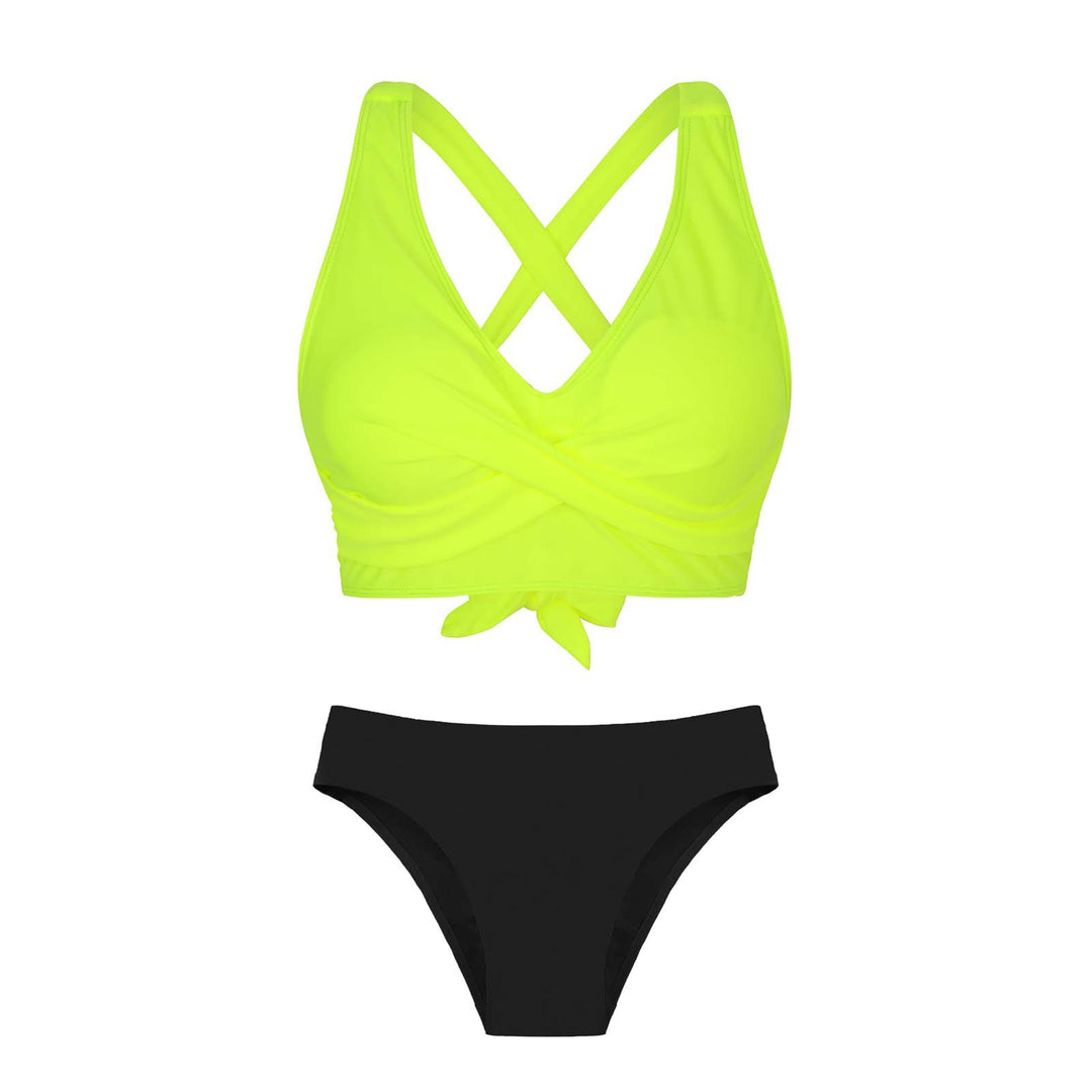 Women's Two-Piece Swimsuit with Floral Design Mune Fashion