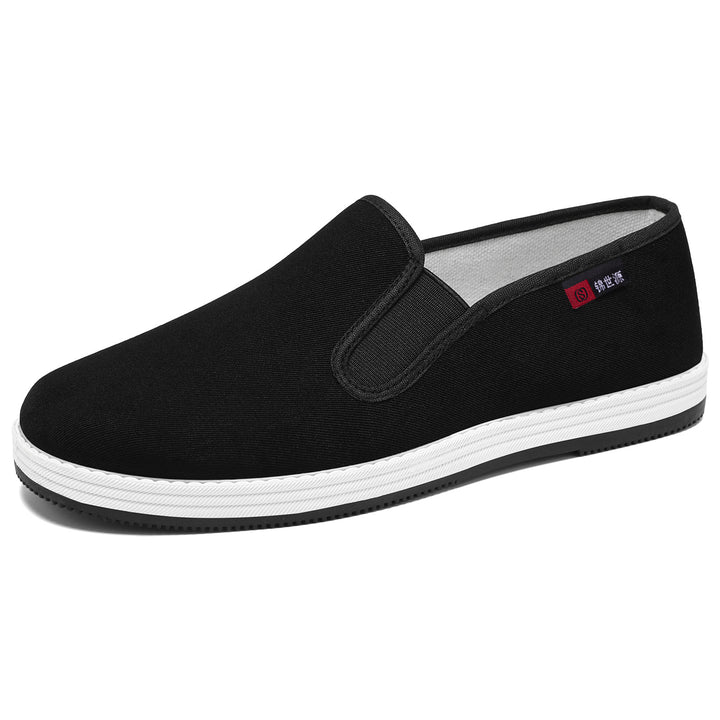 Men's lightweight canvas slip-on casual shoe with elastic entry, padded insole, and grippy rubber outsole Mune Fashion