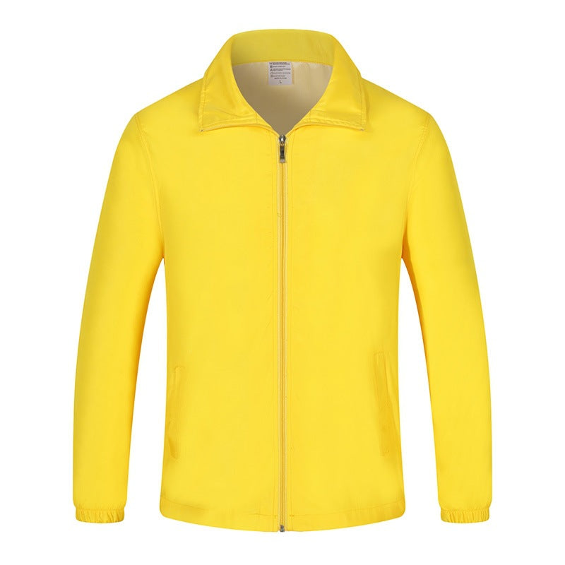 Men's lightweight windproof leisure jacket with full-length zipper & elastic cuffs Mune Fashion