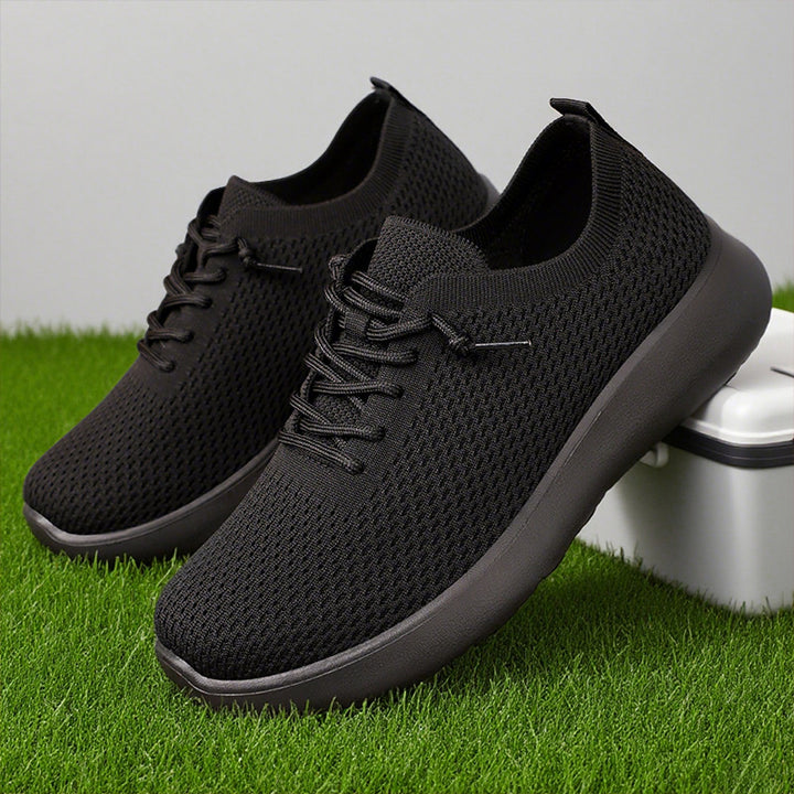 Women's knitted slip-on sneakers with sock-like upper, elastic lacing, and cushioned EVA sole Mune Fashion