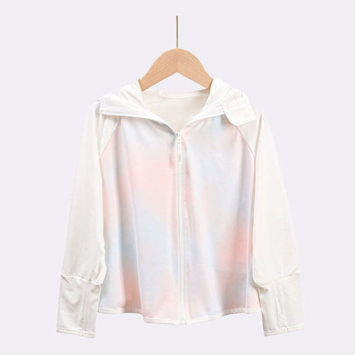 Girls transition jacket with hood and cute animal motif Mune Fashion