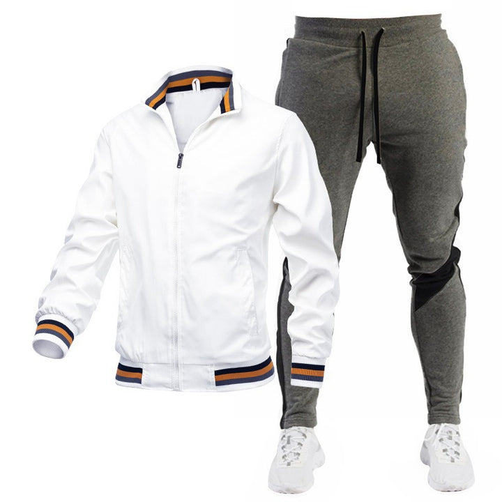 Men's Sporty Track Jacket and Jogging Pants Set Mune Fashion