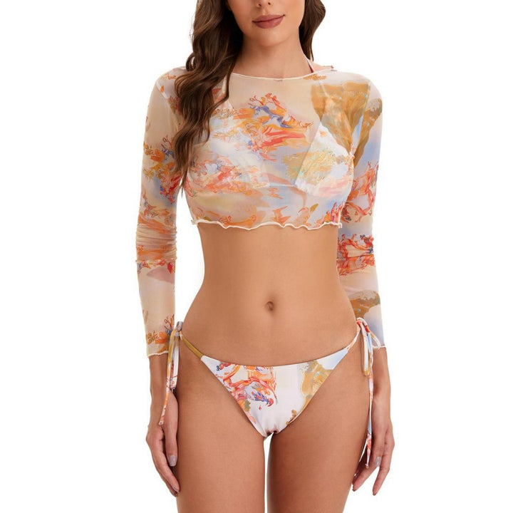 Women's Sporty Long Sleeve Bikini Set Mune Fashion