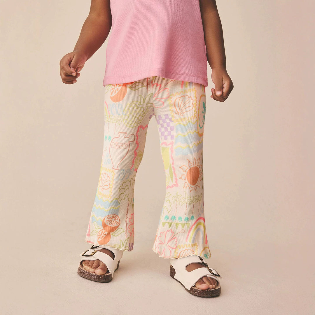 Girls leggings with colorful beach motif Mune Fashion