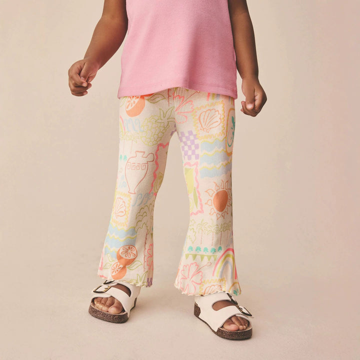 Girls leggings with colorful beach motif Mune Fashion
