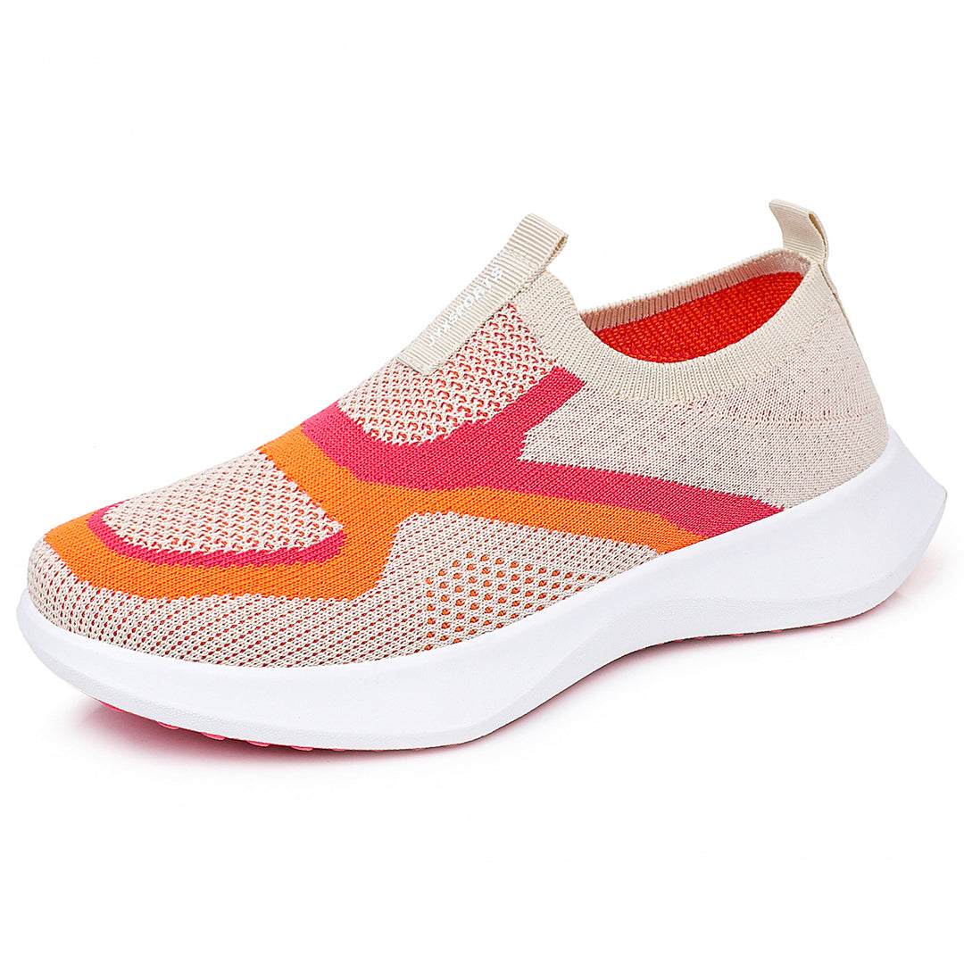 Women's seamless knitted sock sneakers with elastic entry, breathable mesh structure, and lightweight EVA cushioning Mune Fashion