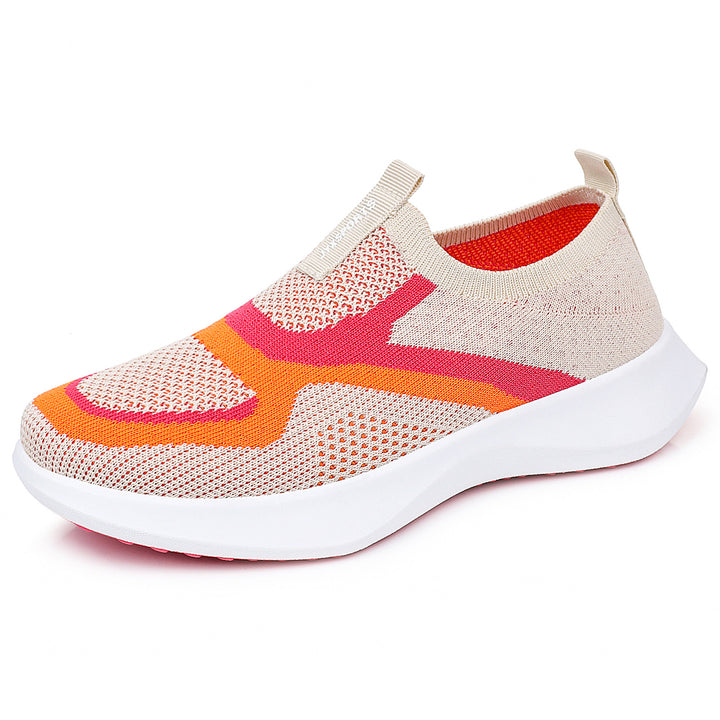 Women's seamless knitted sock sneakers with elastic entry, breathable mesh structure, and lightweight EVA cushioning Mune Fashion