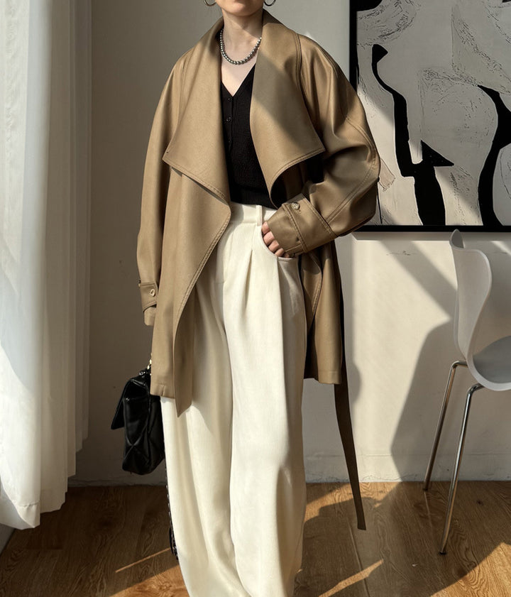 Women Elegant Trench Coat made of high-quality material Mune Fashion