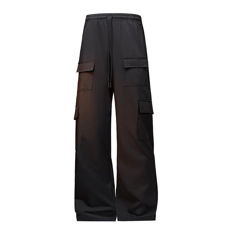 Men's Fashion Cargo Pants with Elastic Waistband and Practical Pockets Mune Fashion