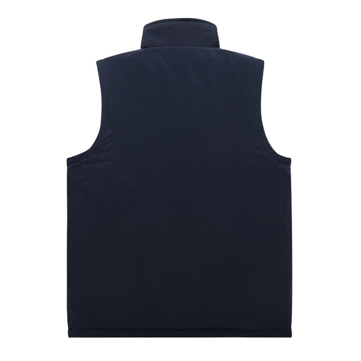 Men's softshell vest with fleece lining, windproof outer layer and high stand-up collar Mune Fashion