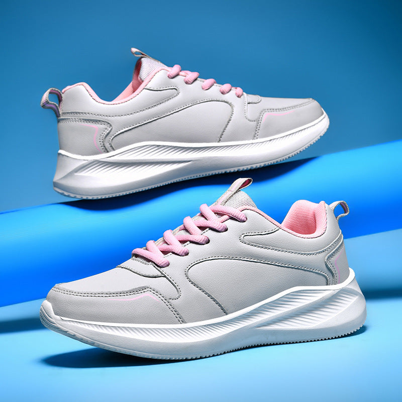Unisex nan minimalist artificial leather sneakers with ergonomic EVA midsole and pull tab Mune Fashion