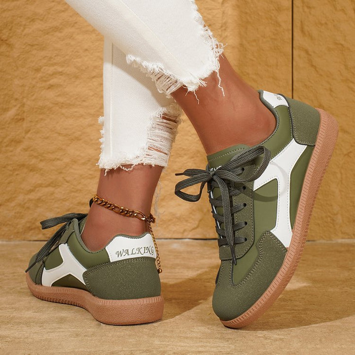 Damen Mary-Jane-Sneaker mit Klettverschluss und gepolstertem Komfortfußbett Mune Fashion
