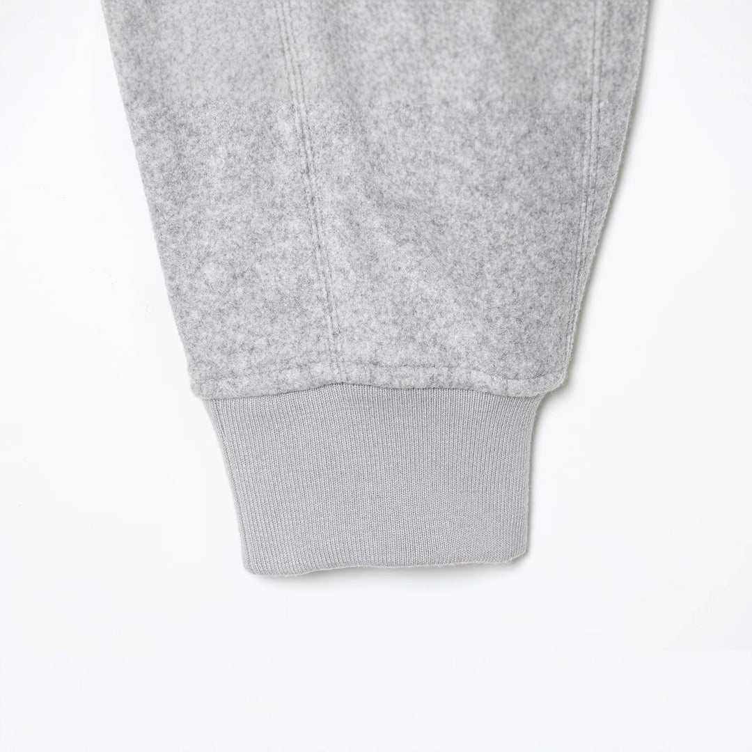 Women's Short Boxy Hooded Jacket made of Wool Fleece with Zip Mune Fashion