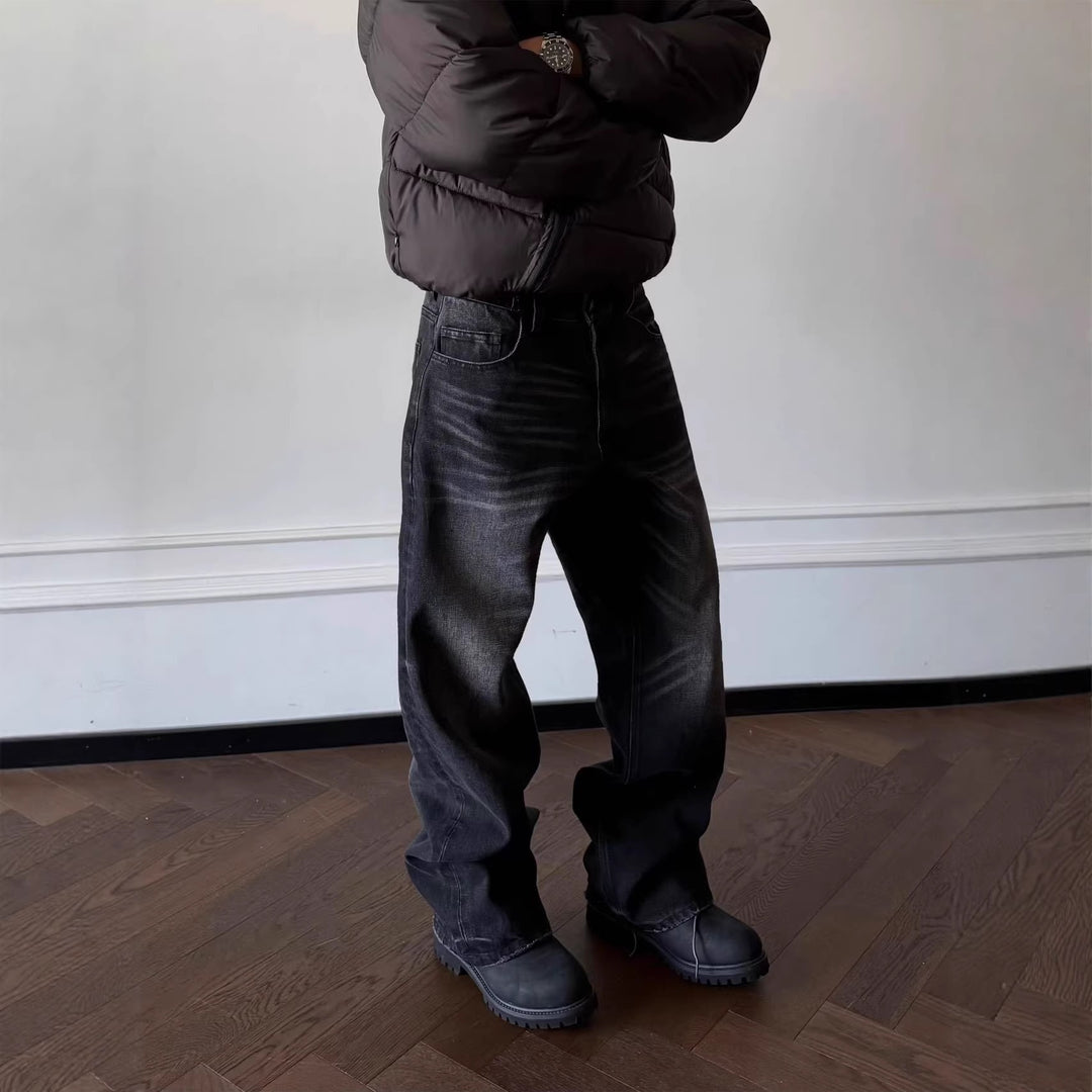 Men's Casual and Loose Denim Jeans Mune Fashion