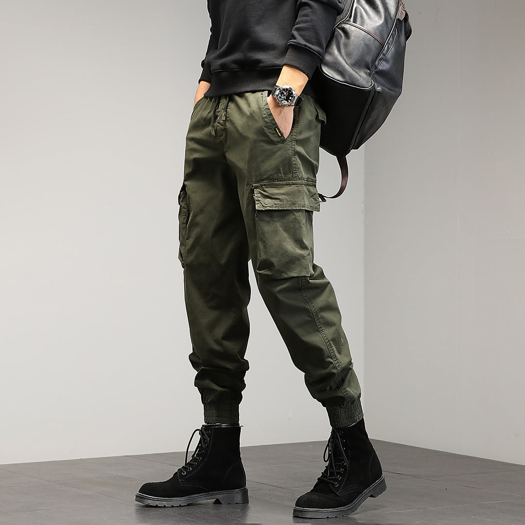 Men's Cargo Jogger Pants with multifunctional cargo pockets and elastic hem Mune Fashion