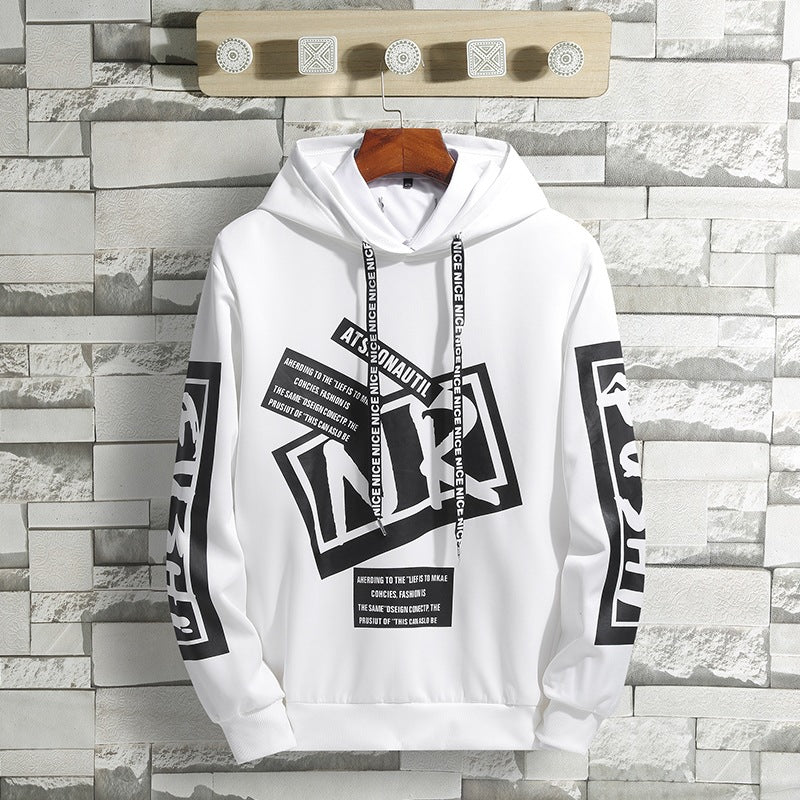 Men's Hoodie with Modern Print Mune Fashion