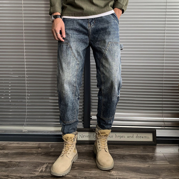 Men's Comfortable Cargo Jeans Mune Fashion