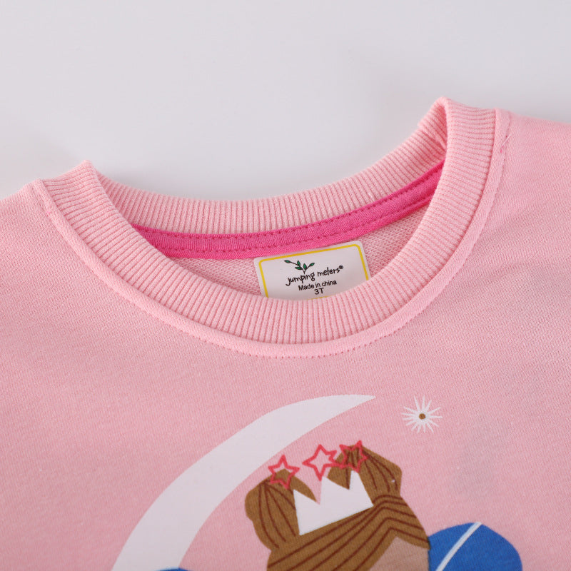 Girls sweatshirt with playful princess motif Mune Fashion