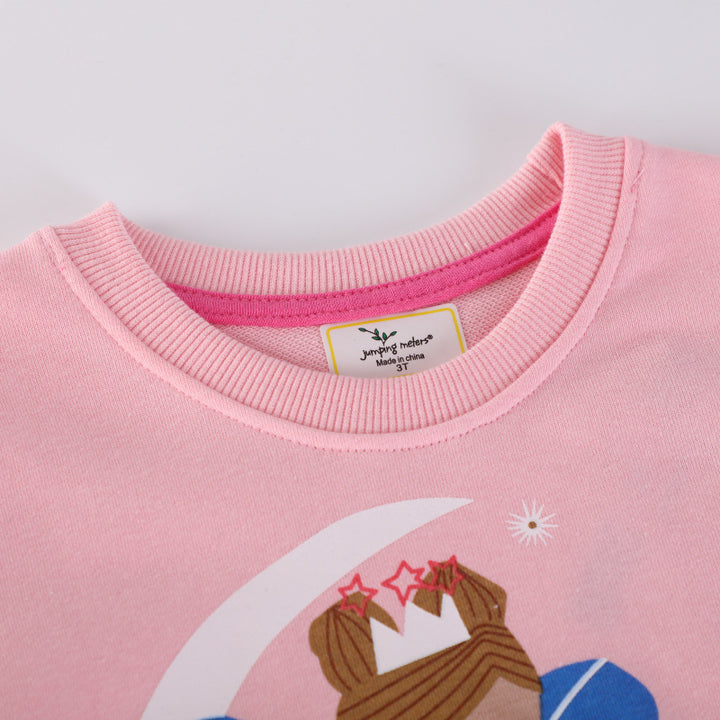 Girls sweatshirt with playful princess motif Mune Fashion