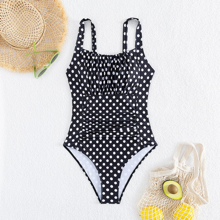 Women’s One-Piece Swimsuit with Fashionable Ruffle Details Mune Fashion