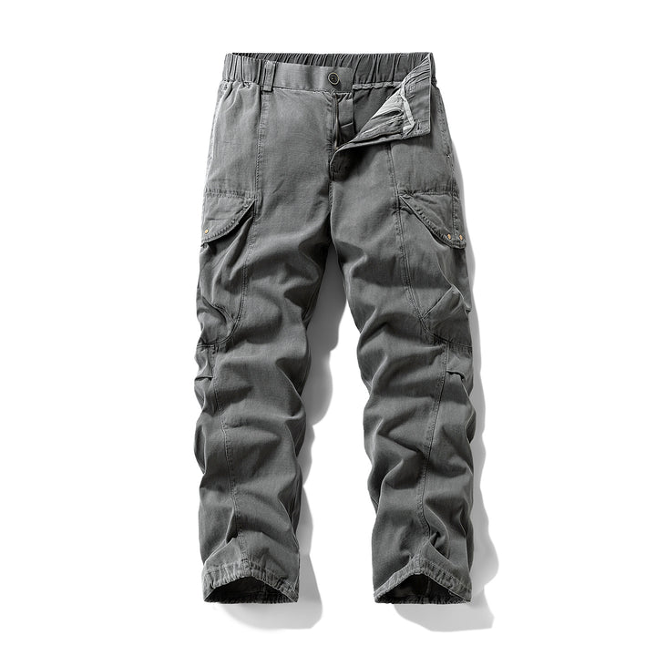 Herren Cargo-Hose im Utility-Look mit elastischem Bund und Knieabnähern Mune Fashion