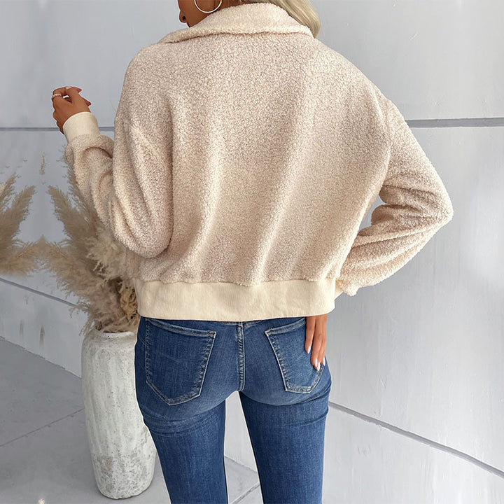 Women Cozy Fleece Jacket Mune Fashion