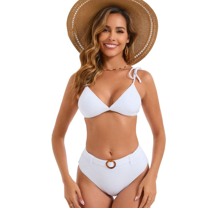 Women's bikini set with elegant tie bows and high-cut panties Mune Fashion