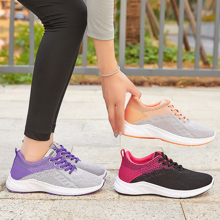 Women's seamless knit fitness sneaker with ergonomic heel support, flexible toe cap, and responsive EVA cushioning Mune Fashion