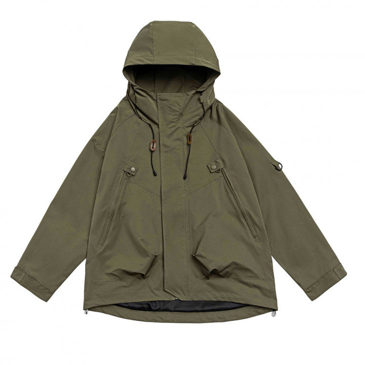 Unisex Oversized Utility Parka with hood, concealed front placket and multifunctional pockets Mune Fashion