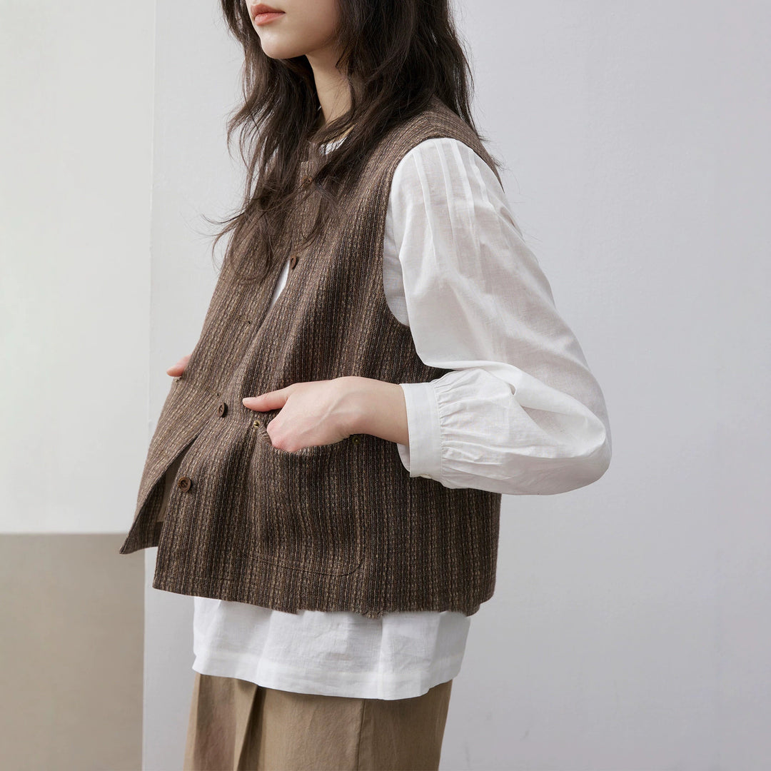 Ladies Elegant and Casual Denim Blouse Drune