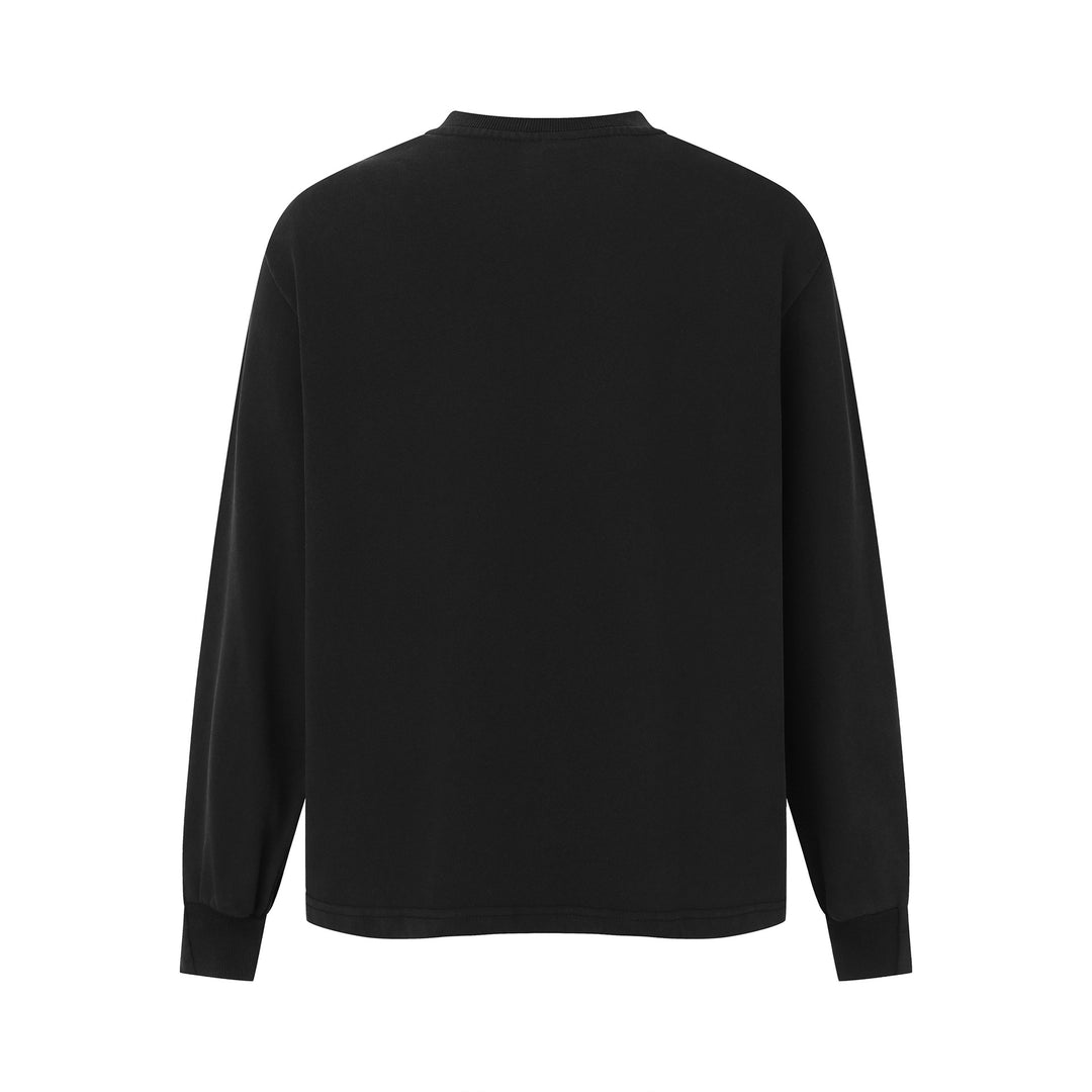Unisex Minimalist Heavyweight Crew Neck Sweatshirt with Reinforced Collar and Extended Back Hem Mune Fashion