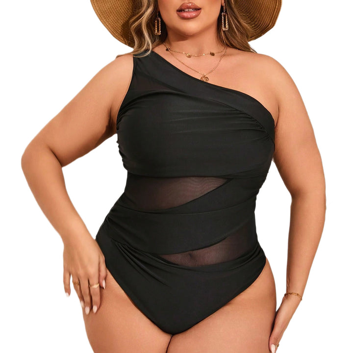 Women One-Sided Swimsuit with Sophisticated Mesh Elements Mune Fashion