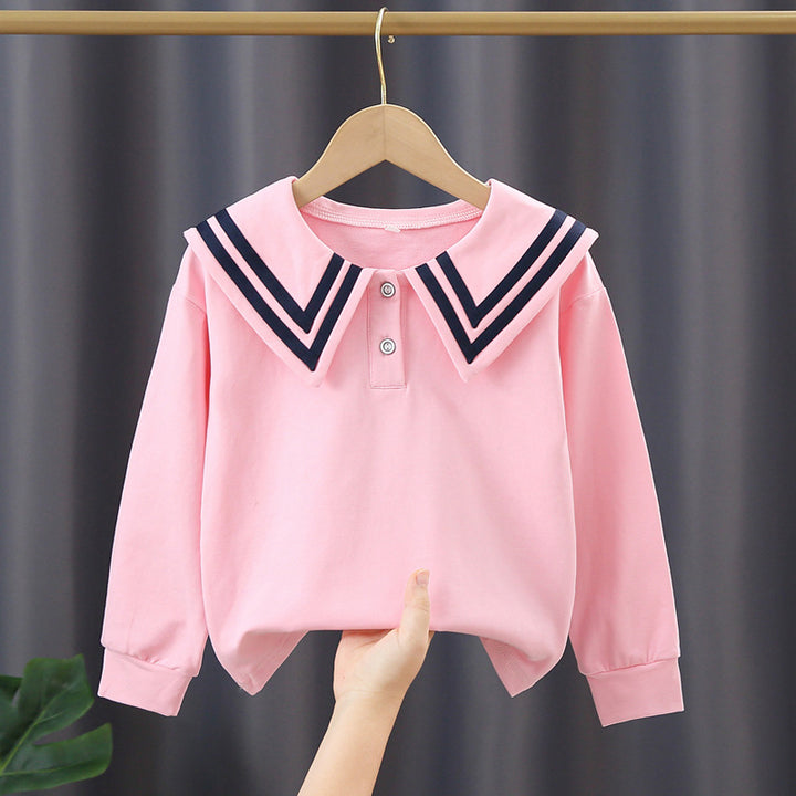 Women's sailor blouse with modern collar and button details Mune Fashion