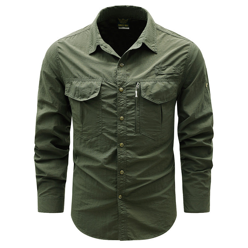 Men's Practical Functional Shirt with Chest Pockets Mune Fashion