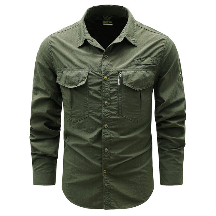 Men's Practical Functional Shirt with Chest Pockets Mune Fashion