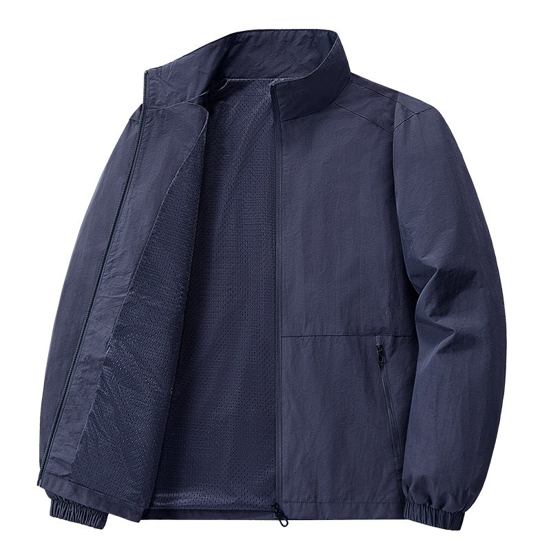 Men's Lightweight Casual Jacket with Narrow Collar Mune Fashion