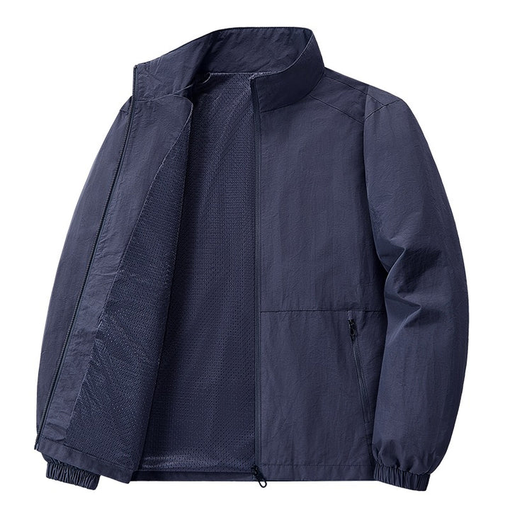 Men's Lightweight Casual Jacket with Narrow Collar Mune Fashion