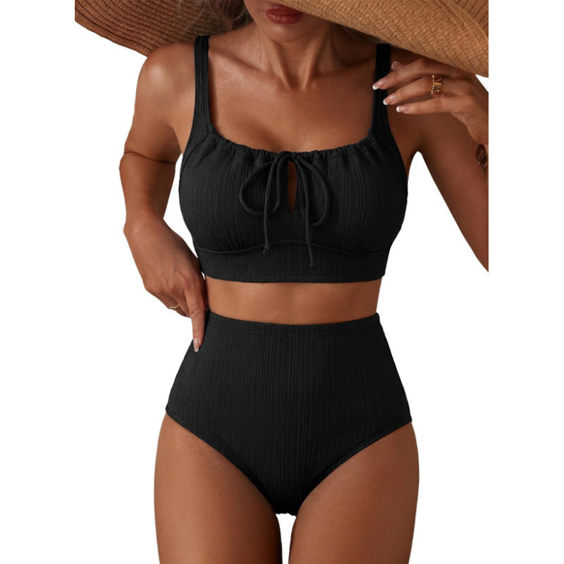 Women High-Cut Bikini with Gathered Top Mune Fashion