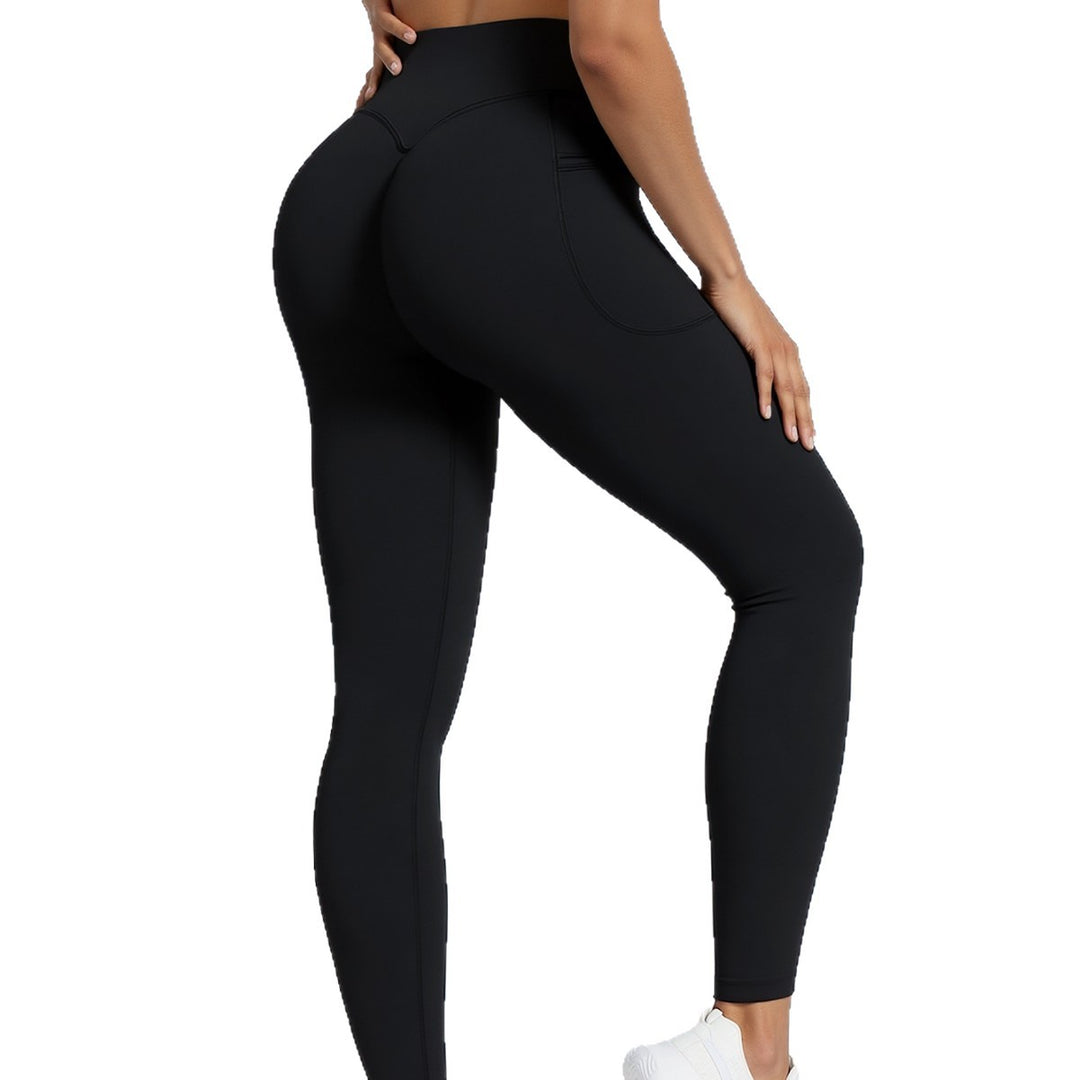 Ladies Sporty Leggings with Elastic Rib Material and Flared Hem Mune Fashion