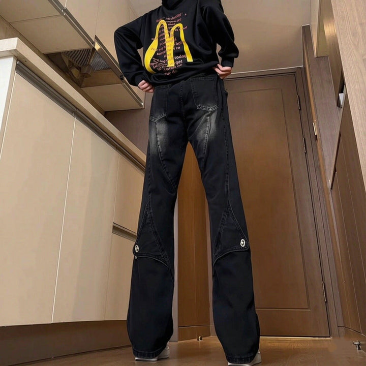Ladies Casual Oversized Denim Pants Mune Fashion