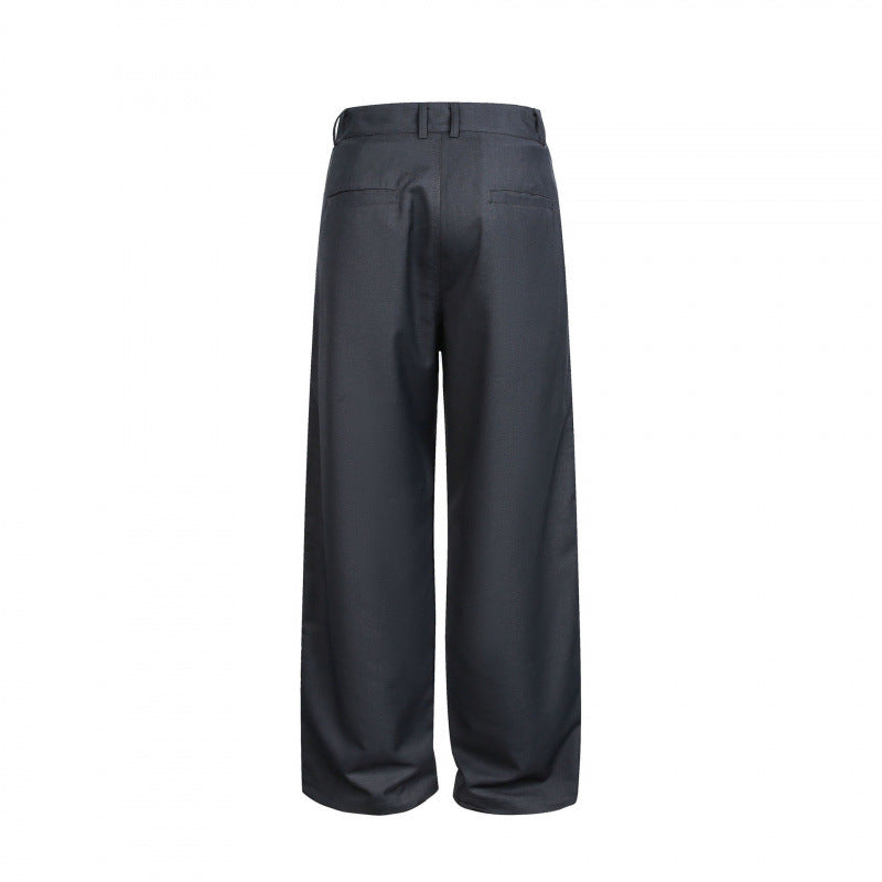 Women's Wide Cargo Pants with Checked Pattern Inserts and Decorative Button Plackets Mune Fashion