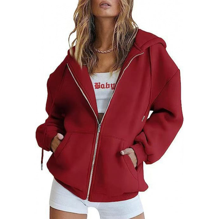 Women Oversized Hoodie Jacket Mune Fashion