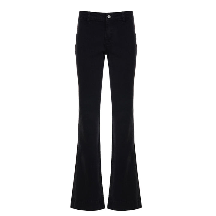 Women's high-waisted flared pants with figure-enhancing waistline and wide leg Mune Fashion