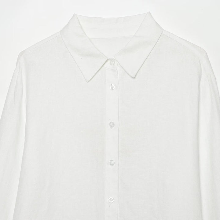 Women’s oversized shirt blouse made of poplin with extended cuffs Mune Fashion