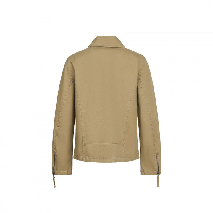 Men's Asymmetrical Biker Jacket with Diagonal Metal Zipper Mune Fashion