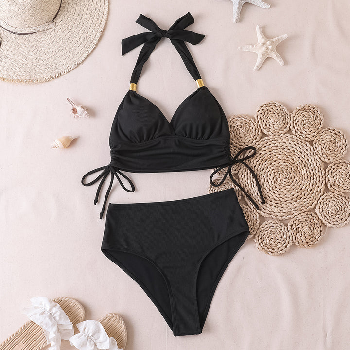 Women's High-Waisted Bikini with Wrap Top Mune Fashion
