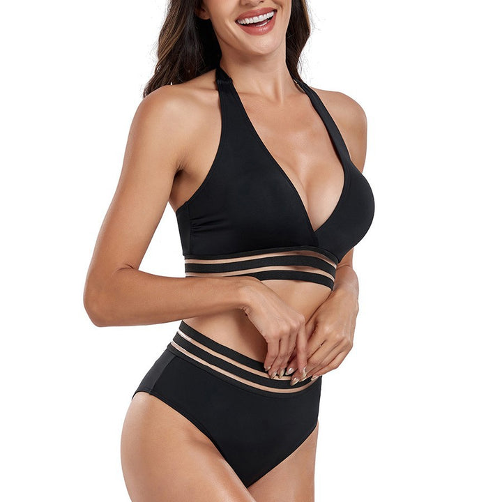 Women High-Waisted Bikini Set with Innovative Cut-Out Design Mune Fashion