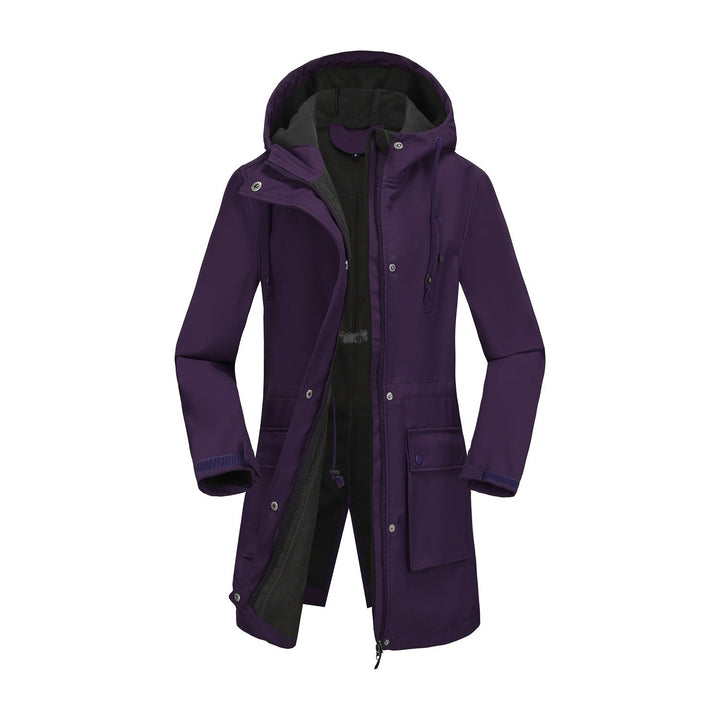Ladies Functional Outdoor Jacket with Adjustable Waist Drawstring and Inner Lining Mune