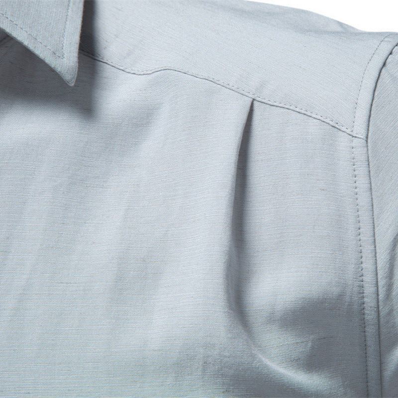 Men's structured linen shirt with Kent collar and tailored fit Mune Fashion