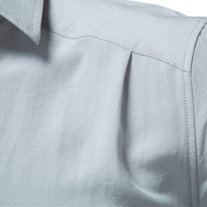 Men's structured linen shirt with Kent collar and tailored fit Mune Fashion